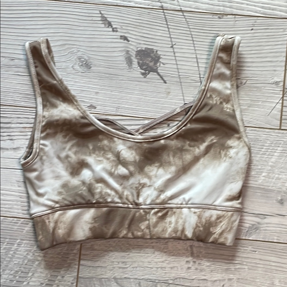 Stylish Tan Sports Bra
